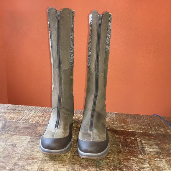 Merrell Eventyr Cuff Tall Boot Womens 9.5 Dark Earth Brown Waterproof Winter - Picture 2 of 9